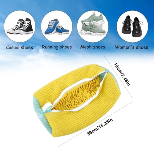 2 Pack XL Reusable Shoe Washing Bag for Washer Dryer Sneaker Laundry