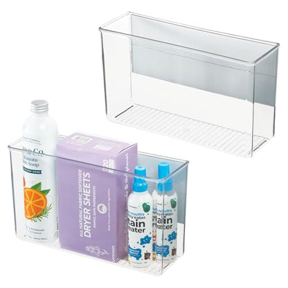 iDesign Magnetic Large Clear Plastic Organizer Bins, 2-Pack - size: Large, style: Pack of 2