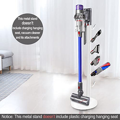 XIGOO Freestanding Vacuum Stand Holder with 6 Hooks - color: White, style: 6 Hooks