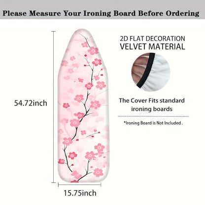 Nuxovilar Pink Cherry Blossom Ironing Board Cover 15x54 Polyester - color: Yvc01011, size: 15×54 inch