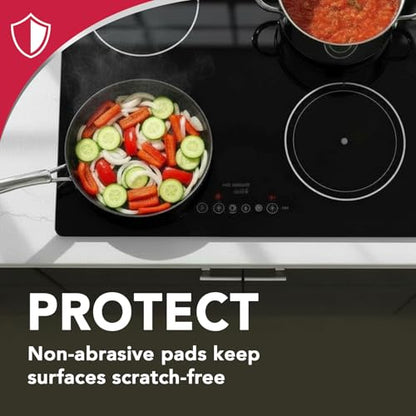 Weiman Cooktop Scrubbing Pads, Scratch-Free Cleaning Pads for Cermaic, Glass Cooktop Surfaces, Removes Tough Burned-On Food & Residue, 6 Pack - size: (Pack of 6)