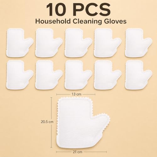 10PCS Home Dust Removal Non Woven Gloves, Dry And Wet Dual-Purpose Cloth, Household Dishwashing And Dust Removal Cloth