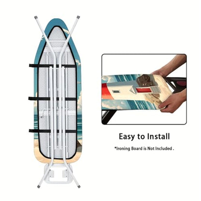 Nuxovilar Lighthouse Seagulls Ironing Board Cover 15x54 Polyester - color: Ytt02450