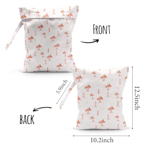 Cute Waterproof Cloth Diaper Reusable Swimsuits Wet Dry Bag for Travel - color: Sailboat