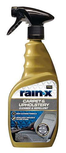 Rain-X 620234SRP Carpet & Upholstery Cleaner Repellent for Car Interiors & More, Cleans + Repels Spills while Preventing Stains, Fresh Scent 16 Fl Oz. - style: Carpet & Upholstery Cleaner
