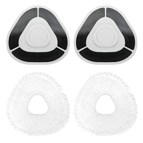 Mop Pad Plate for Narwal Freo X Ultra, Freo, Freo Pro, Freo Z10, Freo Z Ultra Robot Vacuum Cleaner, Freo Z10 Accessoires 2 Mop Pads, 2 Mop Pad Holders, 4 Pcs Replacement Parts - color: Mop Pad Plate and Mop Pad