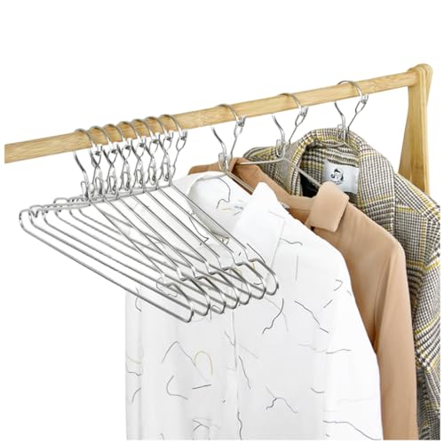 4mm Lockable Coat Hangers Heavy Duty Windproof Clothes Hanger