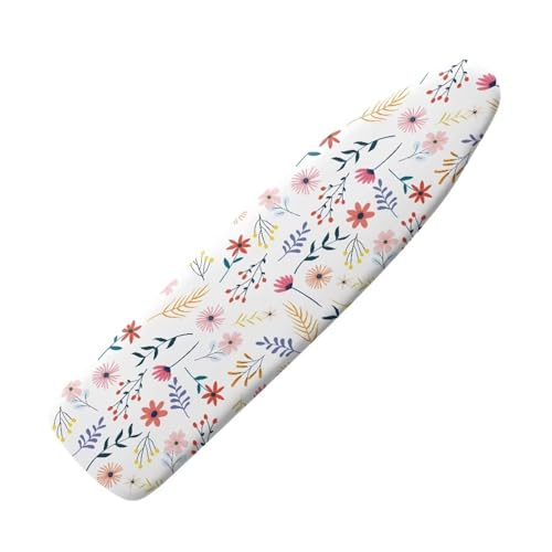 Standard Ironing Board Cover Iron Protector with Elasticized Edge,Floral Ironing Board Cushion for Snug and Secure Fit Easy to Install - color: Floral-1