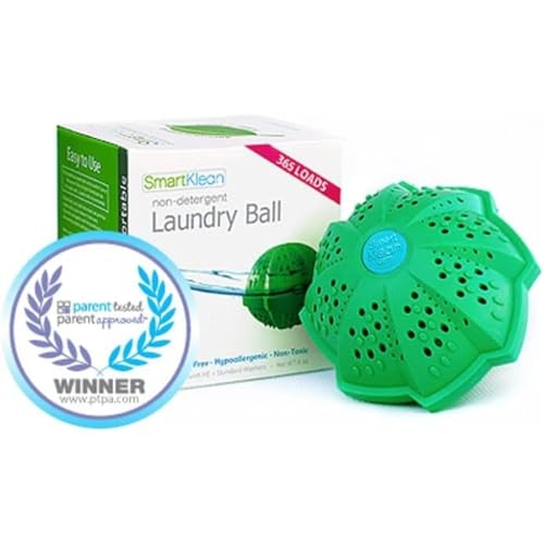 Eco-Friendly Detergent-Free Laundry Balls - Reusable, Hypoallergenic, Natural Fragrance-Free,Non-Toxic Washing Machine Ball - 2 Pack