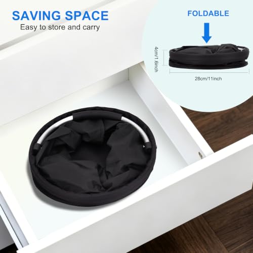 Cleaning Caddy with Handle: Cleaning Supplies Organizer - Portable Shower Caddy - Cleaning Bucket Bag 17L with 6 Pockets - Foldable Storage Basket for Home, Garden