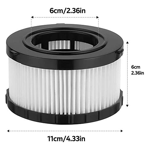 4 Pcs DC5151H HEPA Filter Compatible with DEWALT DC5151H DC515 DCV517 - size: 4 Pack + 8 Foam Filters