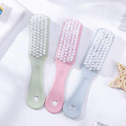 Sneaker Cleaner Sneaker Cleaner 3pcs Scrub Brush Shoes Cleaning Brush with Handle Household Cleaning Tool for Leather Shoes Boot Clothes Nail Fingernail