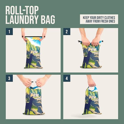 TRIPPED Travel Gear Large Compression Packing Cubes 7-Piece Set for Travel - color: Bucketlist