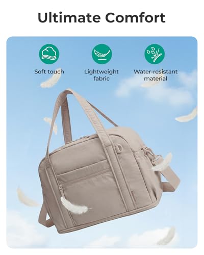 BAGSMART Expandable Personal Item Travel Bag, 2 Set Duffel Bag for Women - color: Chocolate