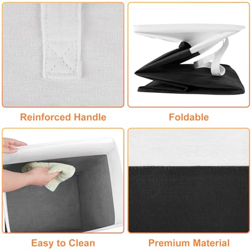 TasticTotes Laundry Basket 3-Pack, Laundry Hamper, 88L-Black - color: Black, size: 88L
