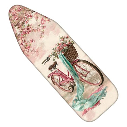 Nuxovilar Cherry Blossom Bicycle Ironing Board Cover 15x54 Cotton - color: Yfw08355
