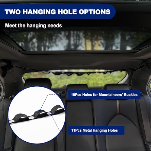 Rislobx Car Clothes Hanger Bar, Retractable Portable Car Clothes Rack Drying Line Travel Camping Clothesline Clothes Hanging Organizer for Car, SUV, Truck