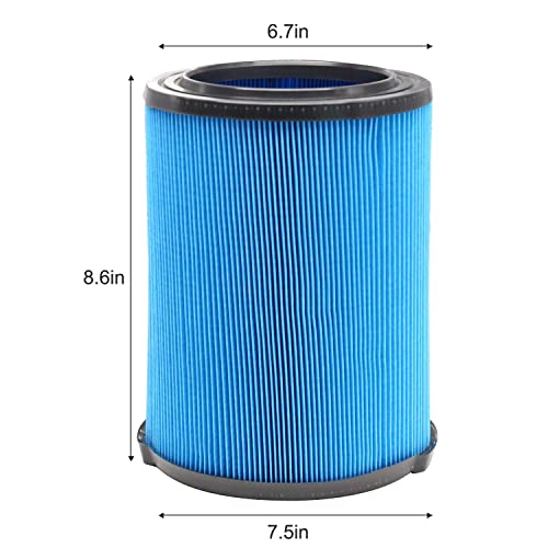 VF5000 Replacement Filter for Ridgid Shop Vac 6-20 Gallon Vacs - color: Blue VF5000, size: M 2 Pcs Filters