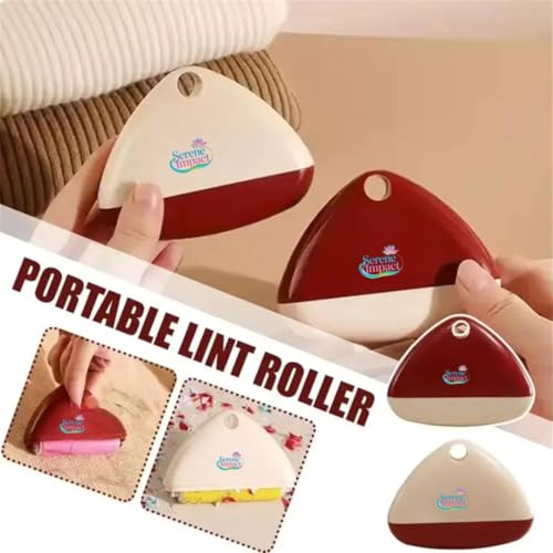 Professional Reusable Lint Roller for Clothes, Washable Sticky Pet Hair Remover for Dog & Cat Hair, Portable Fabric Cleaner for Lint, Dust, Fur, Sofa, Furniture, Car & Travel - White - color: White