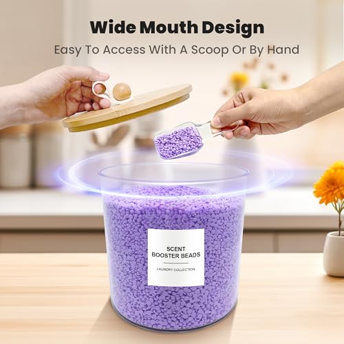 HOYTAMDAR 3 Pack Laundry Pods Container,Laundry Powder Container,Clear - size: 3-pack