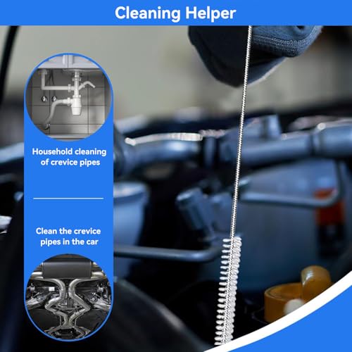 2-Pack 120-Inch Flexible Drain Brush for Sunroof, AC Drain Line & Ice Maker - style: 120 IN