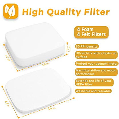 UV850 UV900 Felt & Foam Filters for Shark DuoClean Upright Vacuum