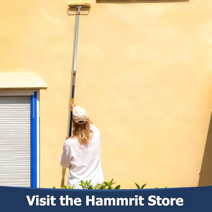 3.3-8 FT Telescopic Extension Pole Aluminum Paint Roller & Cleaning Pole - size: 8 Ft Orange