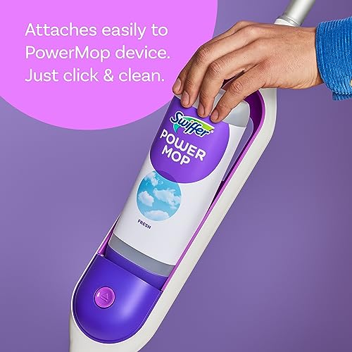 Swiffer PowerMop Liquid Floor Cleaner Refills, Solution for Power Mop, Fresh Scent, 2 Count Mopping Fluid Replacement Bottle, Spray Mops Cleaning Juice, No Bucket Needed, Multi-Surface and Wood - size: 25.35 Fl Oz (Pack of 2)