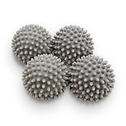Dryer Balls 4 Pack - Non-Toxic Reusable Dryer Balls (Gray) - color: Gray