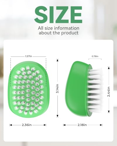 SXhyf Vegetable Brush Scrubber for Food, Black Stiff & White Soft Bristles