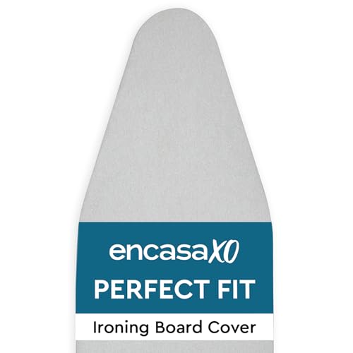 Encasa XO Ironing Board Cover and Pad, 6mm Felt 54"x18" Silver Luxury - size: X-Large (54"x18")