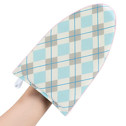 Garment Steamer Ironing Gloves Anti Steam Glove Heat Resistant Garment Steamer Mitt, Garment Steam Accessories for Clothes，Blue & White - color: Blue & White