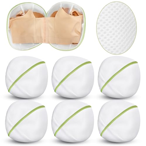 Shappy 6 Pcs Bra Washing Bag for Laundry Storage Women 11.81 Inch Green - color: Green, size: 11.81 Inch