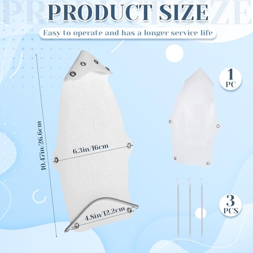 1 PCS Ironing Shoe Cover, Electric Iron Protective Ironing Pad, Anti-Scorching Base for Electric Iron Clothes Protector When Ironings, Cover Irons Shoe Prevents Burn Sticking Sole Plate Accessory