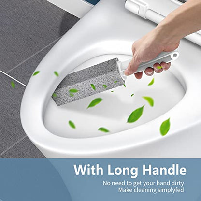 Laiyeoy Pumice Stone Toilet Bowl Cleaner, Hard Water Stain Remover - color: Long Handle
