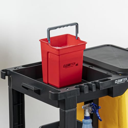 Restaurantware 4 qt Red Cleaning Bucket - color: Red, size: 4 Quarts
