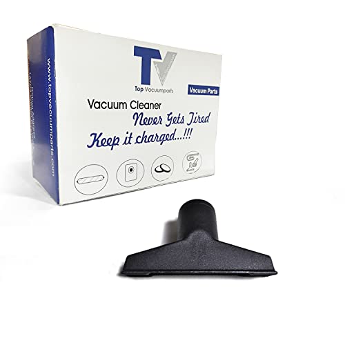 Universal Vacuum Upholstery Attachment Nozzle with Lint Pickers, 1 1/4 inch (32mm) Vacuum Attachment (Black)