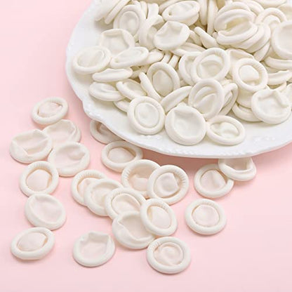 acDesign 300Pcs Finger Cots Medium Latex Finger Cots White Finger Protectors for Injured Finger,Cracked Finger,Sports - size: Medium