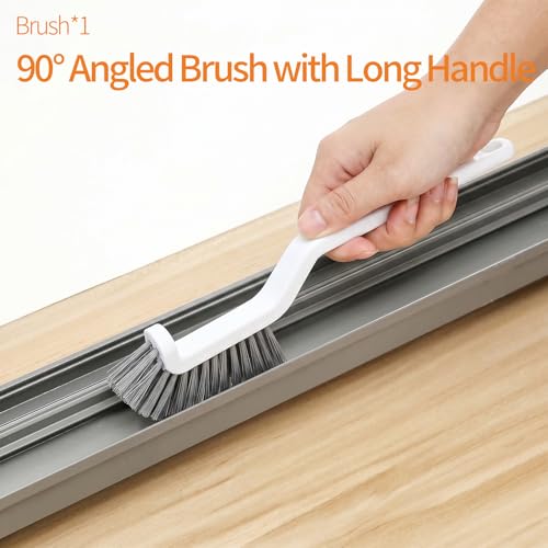 16PCS Crevice Cleaning Brush Set - Multi-Purpose Grout Cleaner Brush for Deep Cleaning Gap, Hard Bristle Scrub Brushes Tools, Cleaning Supplies for Household Use,Window, Kitchen, Bathroom