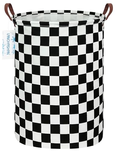 Round Laundry Basket Collapsible Boys Nursery Car Hamper Racing Flag - color: Football