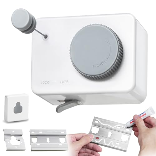Retractable Clothesline Indoor, Clothes Line Outdoors, Clothesline with Anti-Sagging Function, 165inch Stainless Steel Clothes Drying Line, Can Be Installed in Balcony, Bathroom, Laundry Room