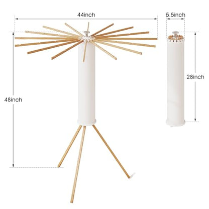 BOQORAD Clothes Drying Rack Foldable,Laundry Drying Rack,Drying Rack Clothing(16 Wood Poles),Clothes Hanger Rack,Laundry Rack Folding,Collapsible,Retractable - style: 16 Wood Poles