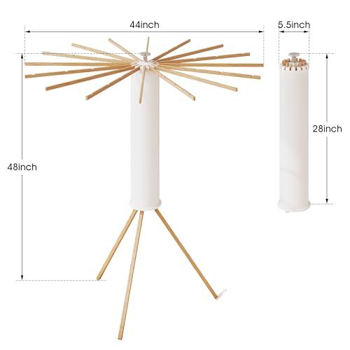 BOQORAD Clothes Drying Rack Foldable,Laundry Drying Rack,Drying Rack Clothing(16 Wood Poles),Clothes Hanger Rack,Laundry Rack Folding,Collapsible,Retractable - style: 16 Wood Poles