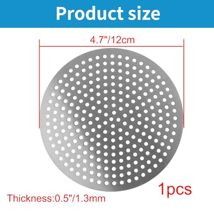 Round Drain Cover Grates 4.7"/12cm Dia Drain, 304 Stainless Steel Drainage Grate Cover Round Replacement Floor Drain Strainer for Shower, Bathroom Floor, Balcony, and Outdoor Garden Drains - size: 4.7"/12cm