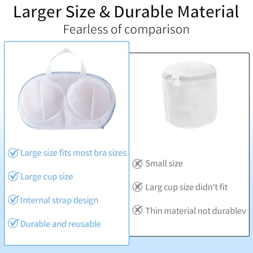 4 Pack Large Bra Washer Laundry Bags for Washing Machine,Mesh Laundry Bags for Bras,Be Suitable For Socks, Underwear, Gentle Wash And Durable Fabric - color: 4PCS