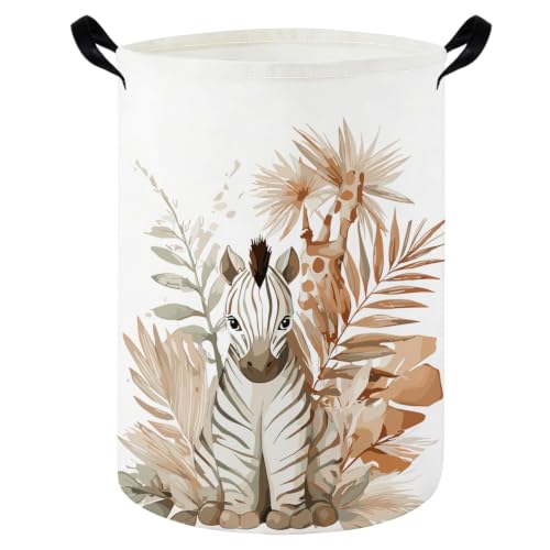 Zebra hamper,Laundry Basket,Waterproof foldable laundry basket for Room,Cute Room Decor(Zebra) - color: Zebra