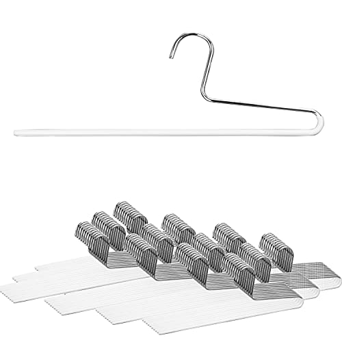Mawa by Reston Lloyd Non-Slip Space Saving Clothes Hanger with Single Rod for Pants, Style KH/1, Set of 160, White - color: Set of 160, size: White
