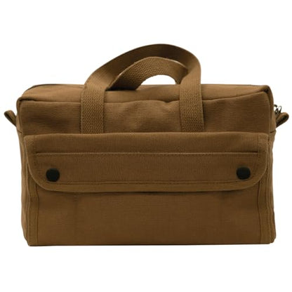 Rothco GI Style Mechanics Tool Bag, Heavy-Duty Canvas Tool Storage - color: Work Brown