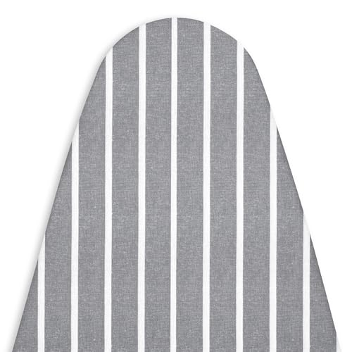 Encasa XO Ironing Board Cover and Pad, Thick Felt 54"x18" - color: Roma Grey Stripes, size: X-Large