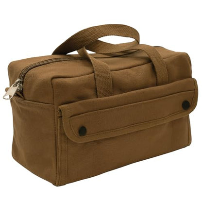 Rothco GI Style Mechanics Tool Bag, Heavy-Duty Canvas Tool Storage - color: Work Brown